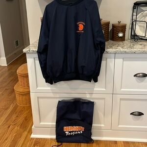 Hershey Trojan bag and jacket